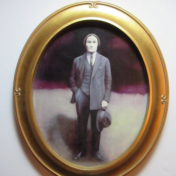 "The Parisian Waiting For God" by Rochelle Phister Framed Giclee Print, 10 x 12" - Picture 1 of 9